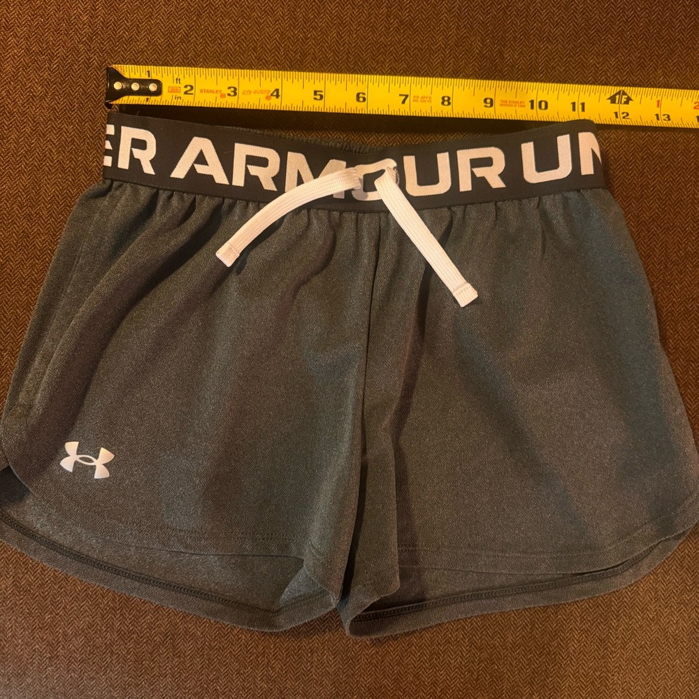 Under Armour Youth Charcoal Athletic Shorts, YMD